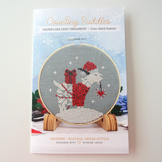 Snowflake Goat Ornament