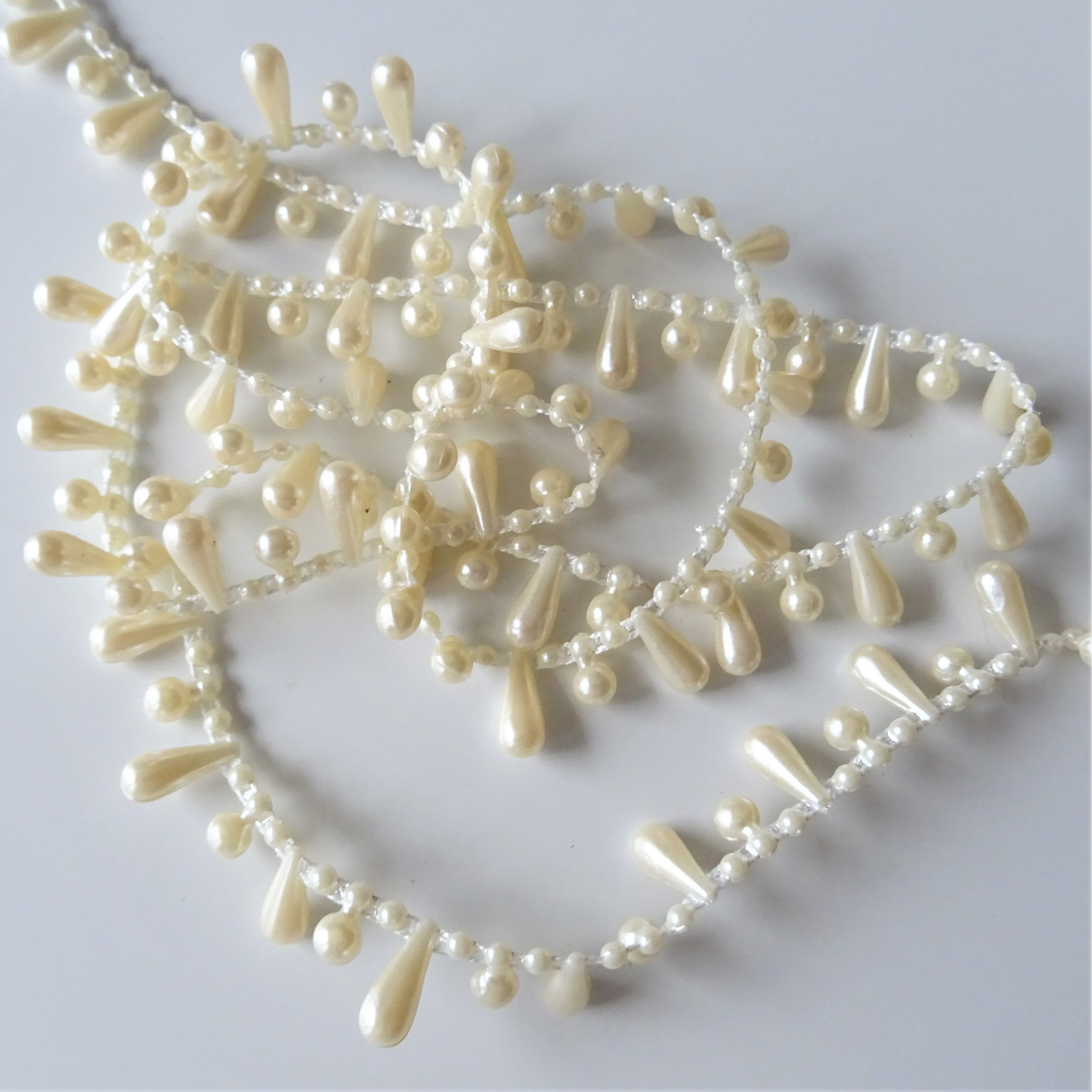 Pearl Drop Beaded Trim