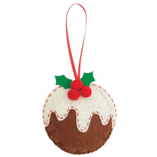 Felt Christmas Pudding - Mini Felting Kit