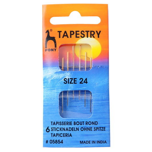 Tapestry Needles - Pony Gold - Sizes 24,26 & 28