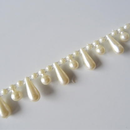 Pearl Drop Beaded Trim