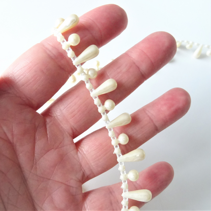 Pearl Drop Beaded Trim