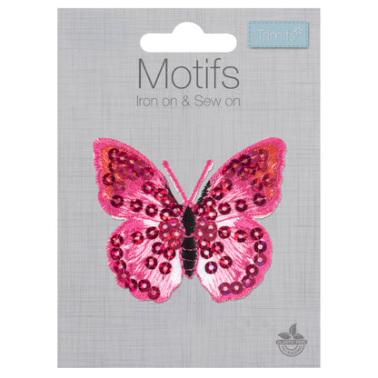 Pink Butterfly Patch