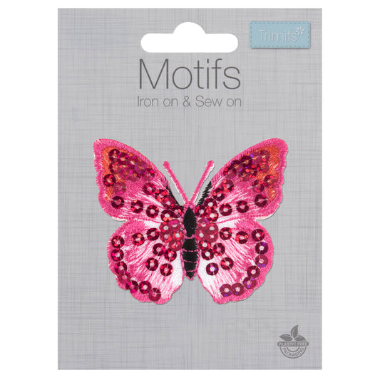 Pink Butterfly Patch