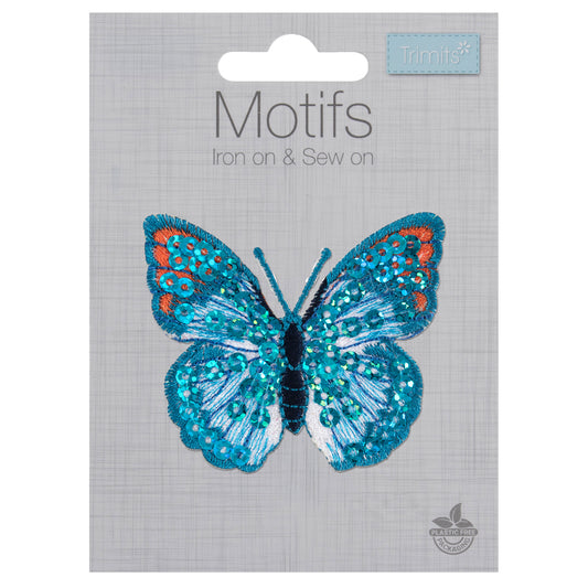 Blue Butterfly Patch
