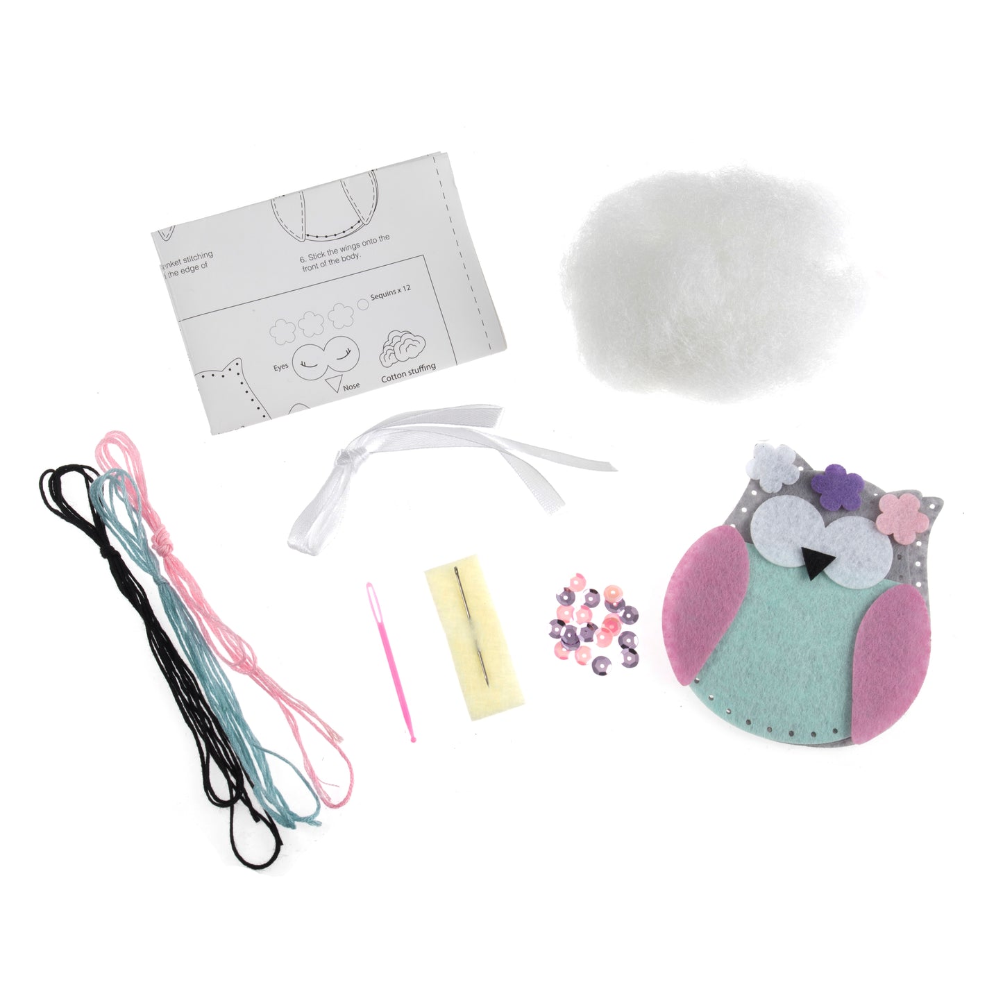 Felt Spring Owl - Mini Felting Kit