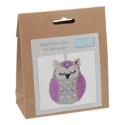 Felt Spring Owl - Mini Felting Kit