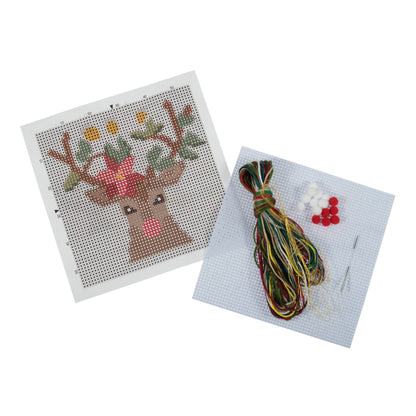 Reindeer - Mini Cross Stitch Kit