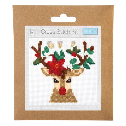 Reindeer - Mini Cross Stitch Kit