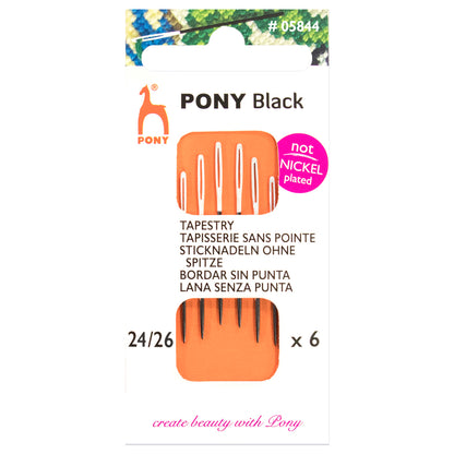 Tapestry Needles - Pony Black - Nickle Free